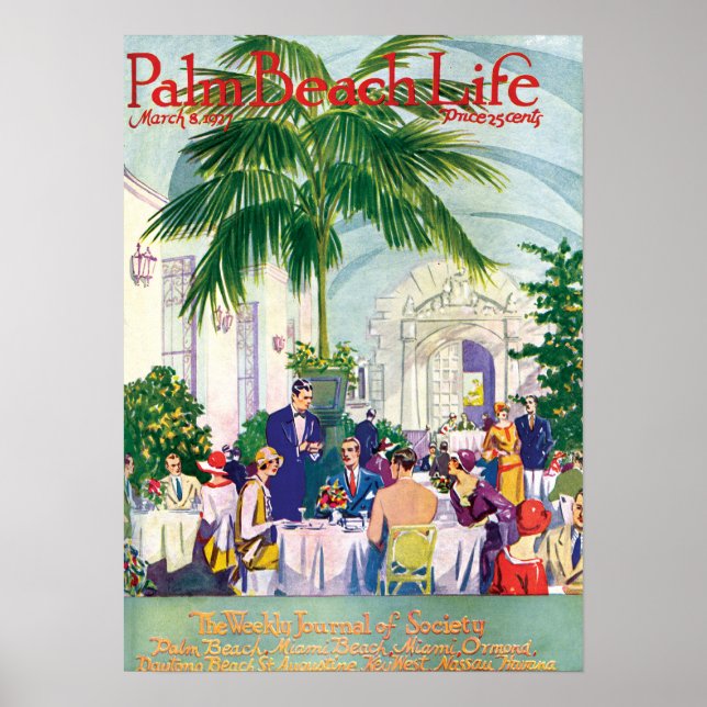 Impresión de Palm Beach Life #16 (Frente)