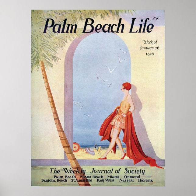Impresión de Palm Beach Life #18 (Frente)