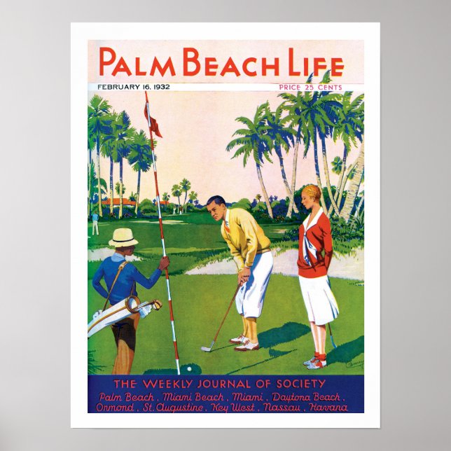 Impresión de Palm Beach Life #5 (Frente)