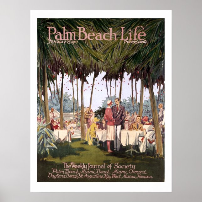 Impresión de Palm Beach Life #7 (Frente)