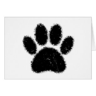 Impresión De Papas De Perro Rugosas Y Dolorosas