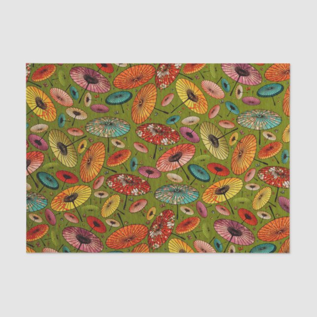 Impresión de papel japonés tradicional vintage (Anverso)