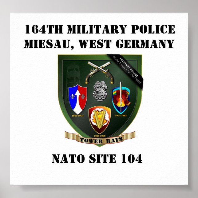 Impresión de parches de rayas de torre (Frente)