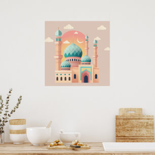 Impresión de pared de celebración de Ramadán