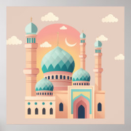 Impresión de pared de celebración de Ramadán 