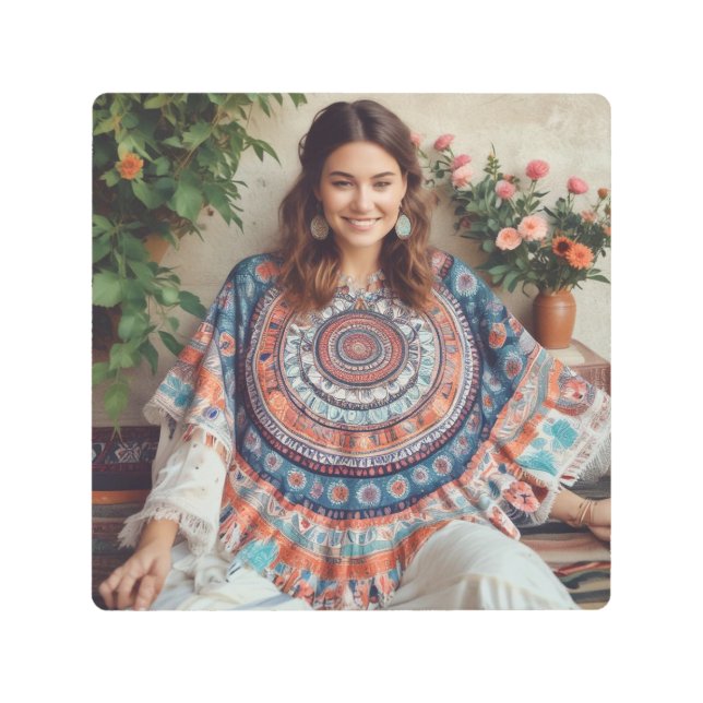 Impresión de pared de elegancia floral silenciada (Anverso)