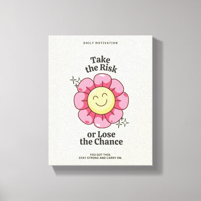 Impresión de pared de flores inspiradoras (Anverso)