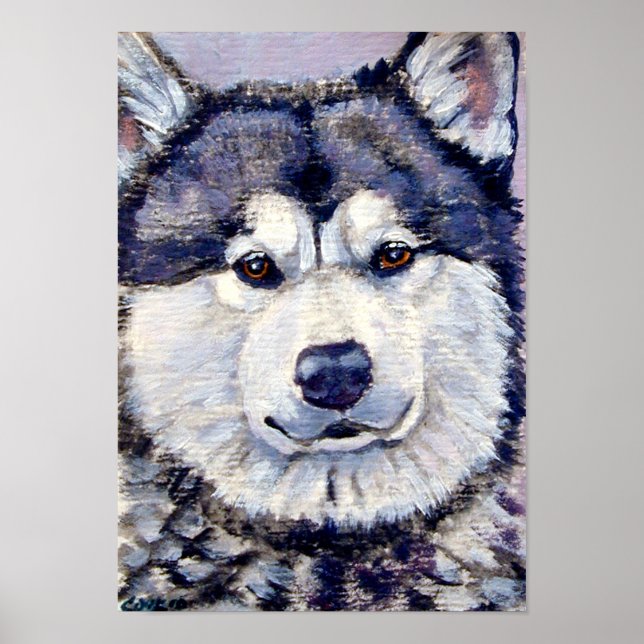 Impresión de pared de Malamute en Alaskan (Frente)