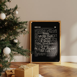 Impresión de pared de natividad de historia de nav