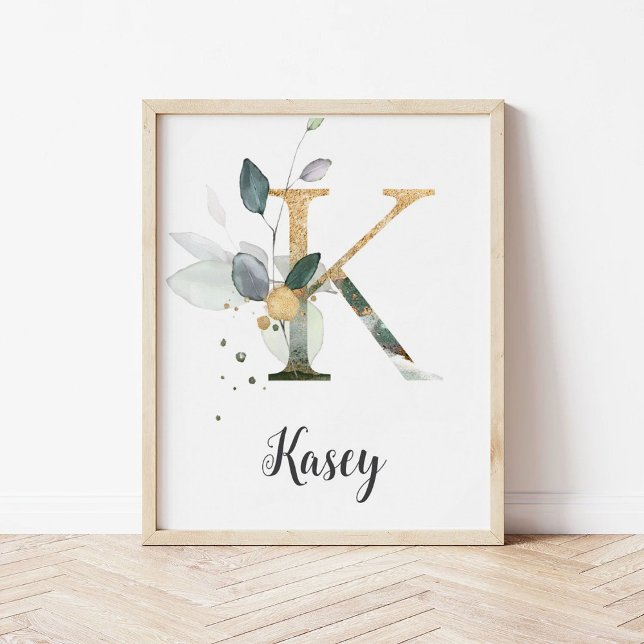 Impresión de pared de nombre de vivero de monogram (Subido por el creador)
