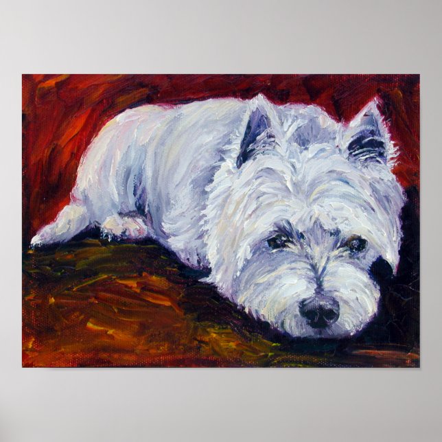 Impresión de pared de West Highland Terrier (Frente)