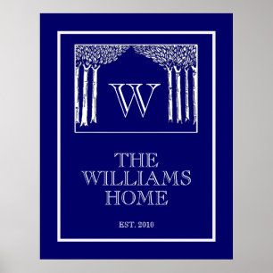 Impresión de pared familiar de Art Nouveau de pers