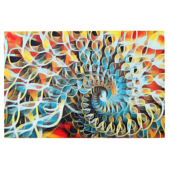 Impresión de pared Metalizado espiral moderada (Anverso)