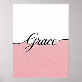 Impresión de pared minimalista elegante con letra 