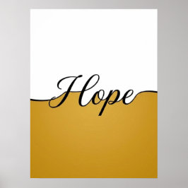 Impresión de pared minimalista Esperanza Cursiva E