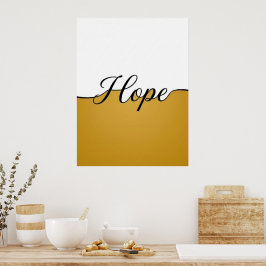 Impresión de pared minimalista Esperanza Cursiva E