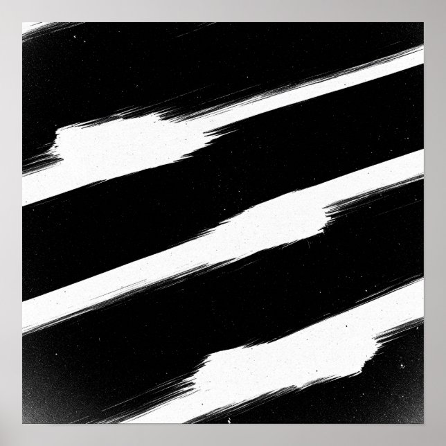 Impresión de pared monocroma elegante | Negro cont (Frente)