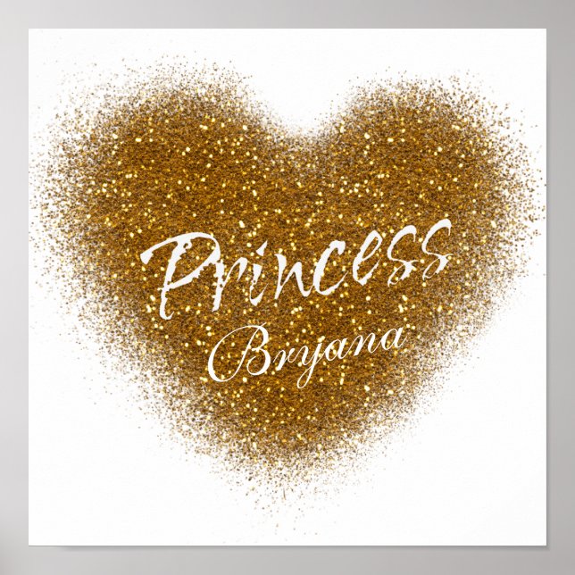 Impresión de pared para nursery de PRINCESA con br (Frente)