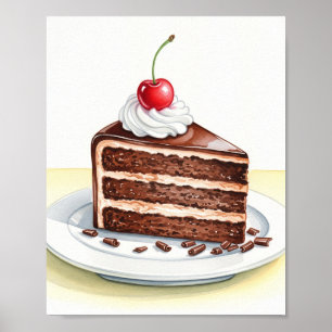 Impresión de pasteles de chocolate