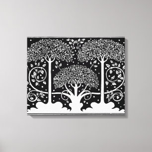 Impresión de patrón de árbol Art Nouveau de Aubrey