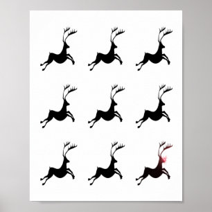 Impresión de patrón de reno