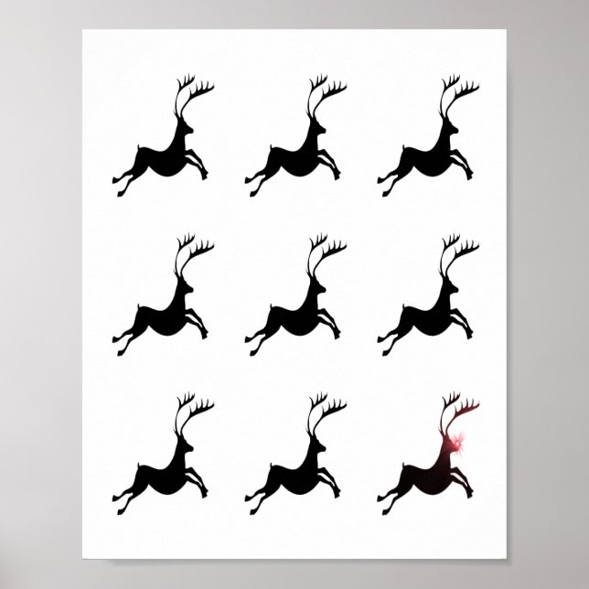 Impresión de patrón de reno (Frente)