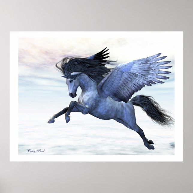 IMPRESIÓN DE PEGASUS DE PLATA (Frente)
