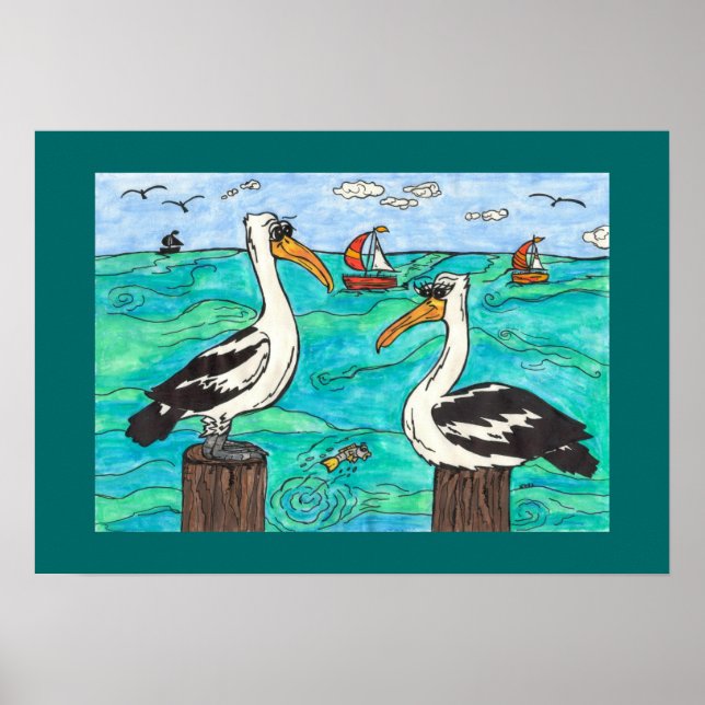 Impresión de Pelicans (Frente)