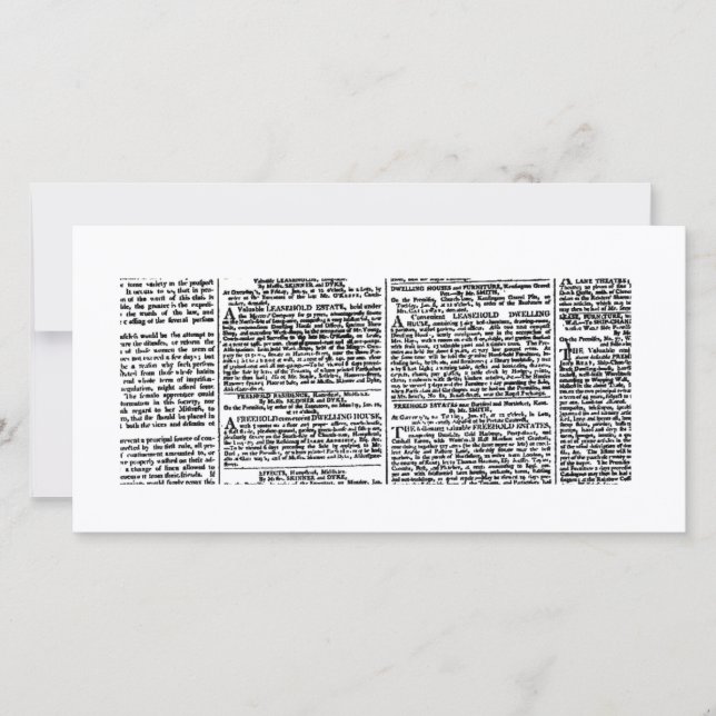 Impresión de periódico vintage (Anverso)