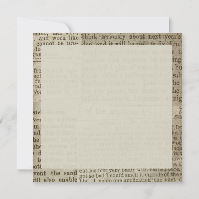 Impresión de periódico vintage (Anverso)