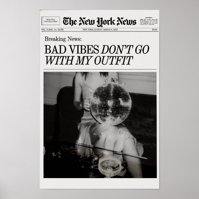 Impresión de periódicos de moda, imprenta de la re (Frente)