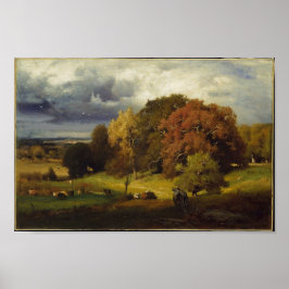 Impresión de pernos de otoño de George Inness