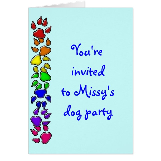 impresión de perro arco iris (Frente)