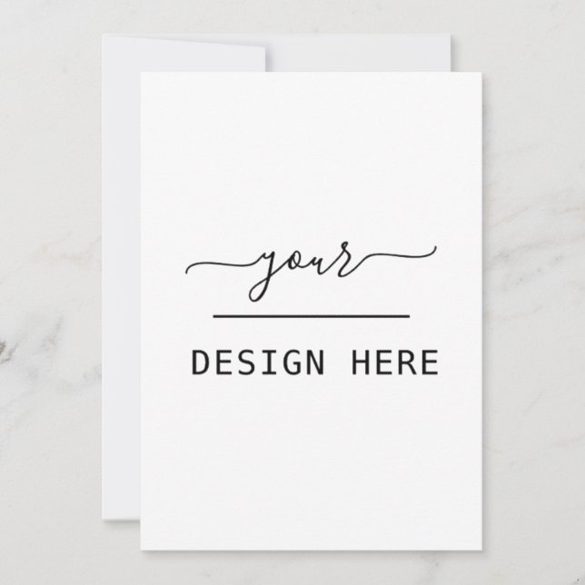 Impresión de personalizado de invitación las 5 hor (Anverso)