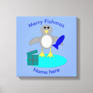 Impresión de Personalizado de Pingüino de Feliz Na