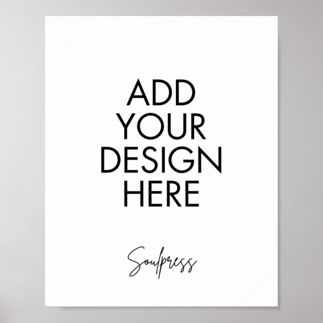 Impresión de Personalizado de Rótulo de 8 x 10" (Frente)