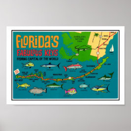 Impresión de pescado de Florida Keys