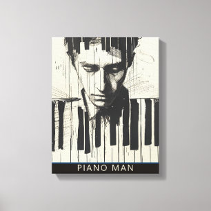 IMPRESIÓN DE PIANO MAN CANVAS