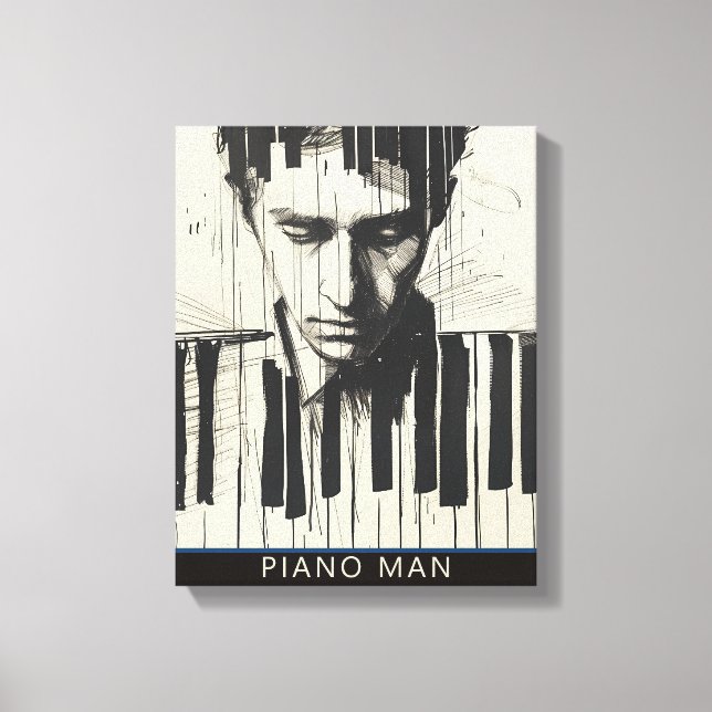 IMPRESIÓN DE PIANO MAN CANVAS (Anverso)