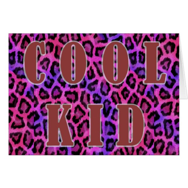 Impresión de piel de leopardo rosa (Anverso (Horizontal))