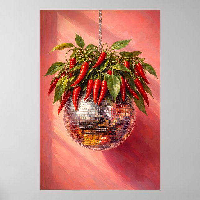 Impresión de Pimiento Disco, Arte de Pared de Coci (Frente)
