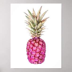 Impresión de piña rosa