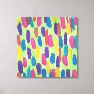 Impresión de pinceles de color verde