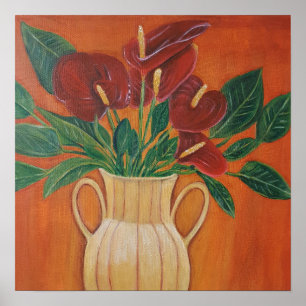 Impresión de pintura acrílica anárquica