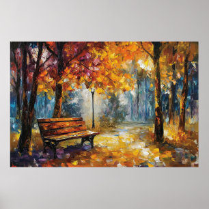 Impresión de pintura de aceite de textura brillant