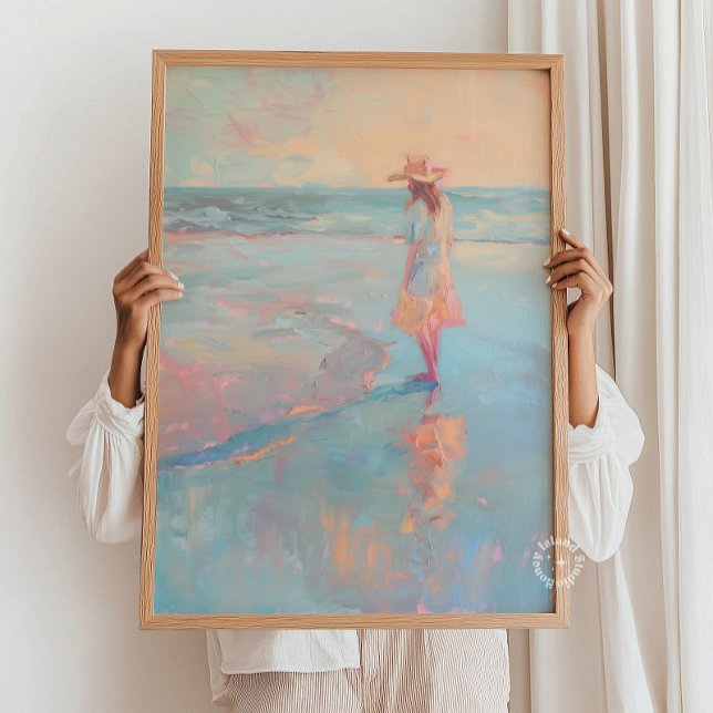 Impresión de pintura de Cowgirl Sunset Beach (Subido por el creador)