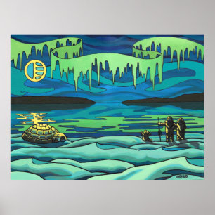 Impresión de pintura de la Primera Nación Impresió