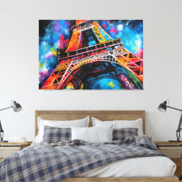 Impresión de pintura de la Torre Eiffel