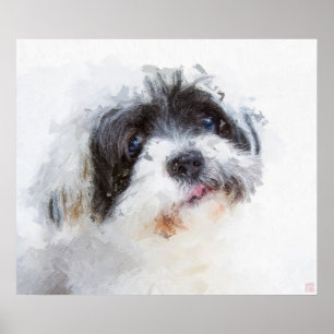 Impresión de pintura de perros