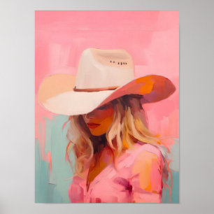Impresión de pintura de vaquera costera Coquette o